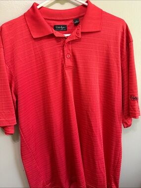 Walter Hagen Bright Red Textured Polo